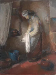In the kitchen